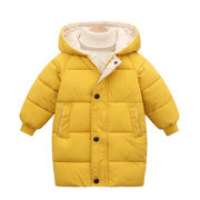 綿の服 中長の厚手のコート 秋冬の子供服 韓国のダウンジャケット 選べる8色