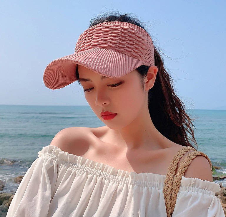 国境を越えた対外貿易春夏の新型日焼け止め帽子韓国版おしゃれな空頂太陽帽子アウトドアスポーツ日除け帽子