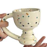 週末限定 陶磁器カップ 水カップ お墨付き 高脚マグカップ コーヒーカップ オリジナル プレゼント