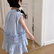 2024年新 韓国風子供服 ベビー服 女の子ノースリーブのワンピース 90-140cm