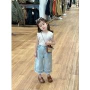 2024年新 韓国風子供服 ベビー服 女の子 ワイドパンツ 90-140cm