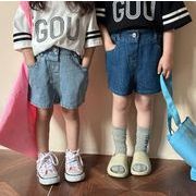 2024夏新品★子供服　ボトムス　デニムショートパンツ　80-150cm★2色