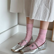 2024年夏INS 新作 心地よい 靴下　韓国風ファッションアル リボン  ソックス