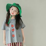 ★Girls★　子供服　90~150cm　キッズTシャツ　半袖綿T　韓国キッズ服