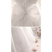 韓国子供服 フォーマルワンピース 秋冬 女の子 長袖 姫系 レース 七五三 結婚式 発表会 入学式