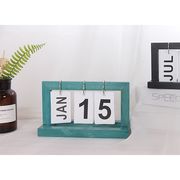 万年カレンダー 木製 カレンダー ウッドカレンダー 卓上カレンダー 日替わり 再利用可能