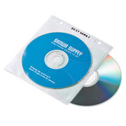 【5個セット】 サンワサプライ DVD・CD不織布ケース(リング穴付・ホワイト) FCD-
