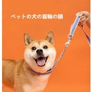 ペットの犬の首輪、ひも、噛み付き防止、強化チェーン、犬の首輪、ペット用品