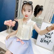 子供服 セットアップ 女の子 韓国子供服 上下セット 2点セット ノースリーブ Tシャツ スカートセット