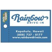 Rainbow Drive-In　ステッカー　ステッカー　カップロゴ　ブルー