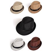ハット　帽子　メンズ　中折れハット　スパンコール帽子　男女兼用　UVカット帽子　夏用帽子