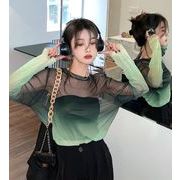 2022春夏新作 トップス 女 レディース 長袖 シャツ ブラウス インナー