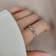 永遠の愛 指輪 無限大記号 指輪 合金 調節可能なリング ダイアモンドの指輪