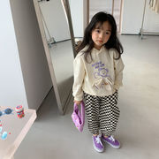 2024年秋冬の新しい女の子の服、韓国風子供服、フーディー、長袖シャツ、ins人気商品