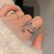 韓国風ジュエリー、猫のアクセサリー、猫のクリエイティブジュエリー、指輪、ダイヤの指輪