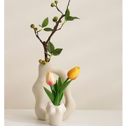2点セット　ハハと息子　面白い デザイン性強い 花瓶  手作り 可愛い 花器 装飾花瓶 装飾 陶器