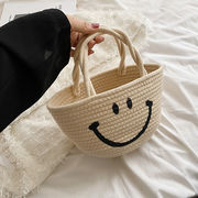 レディースバッグ・かわいい・草編みバッグ・手提げ鞄・トートバッグ ★3色