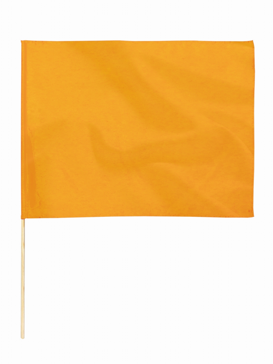 サテン小旗（丸棒φ8mm）メタリックオレンジ