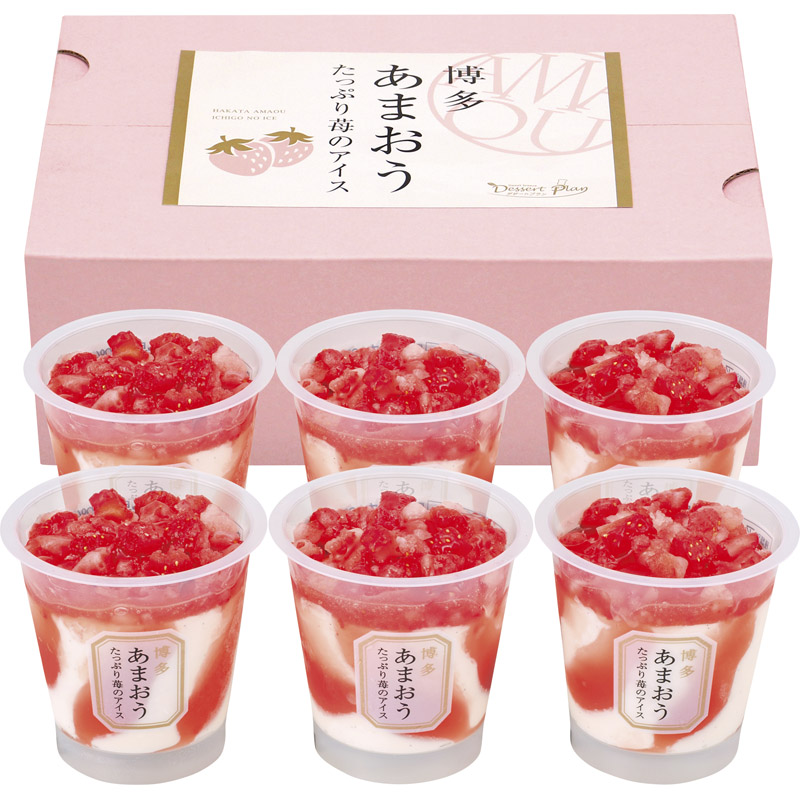 博多あまおう たっぷり苺のアイス　７４ｍＬ×６ AH-TP6W