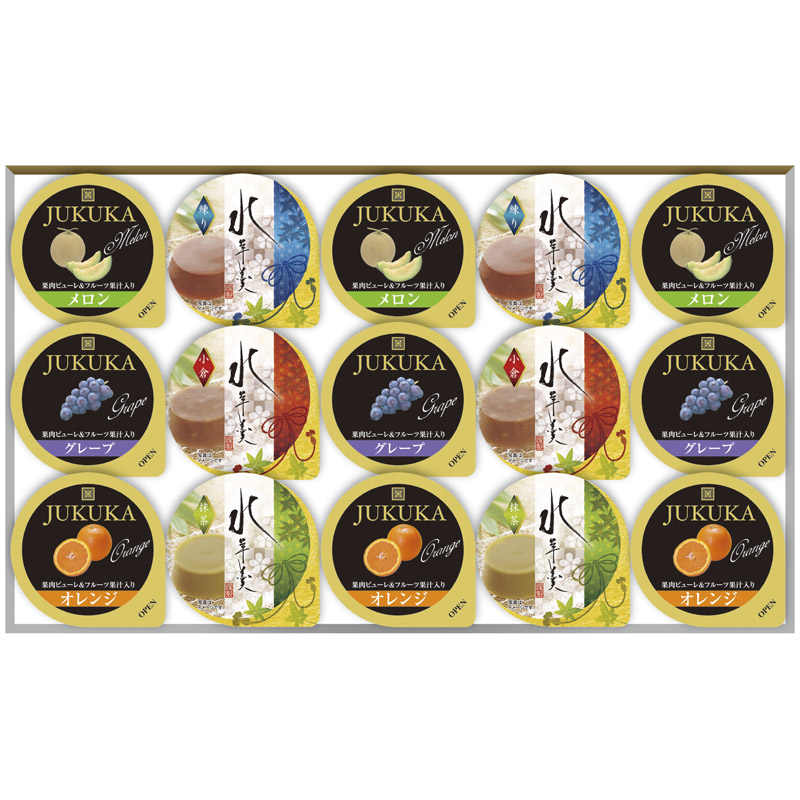 金澤兼六製菓 １５個フルーツゼリー＆水羊羹ギフト FRR-15