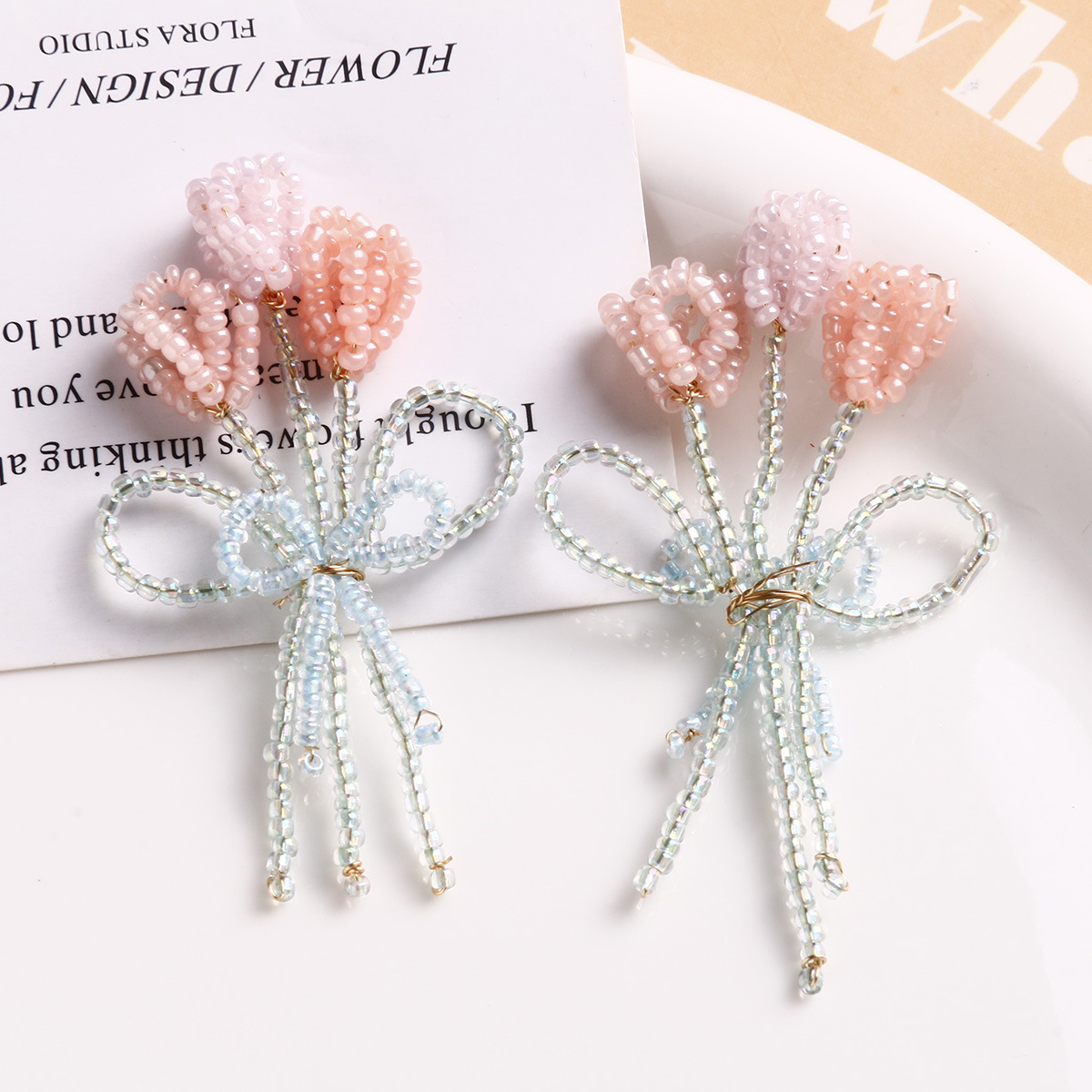 母の日 アクセサリーパーツ 手芸DIY 手作り ブローチ ガラス