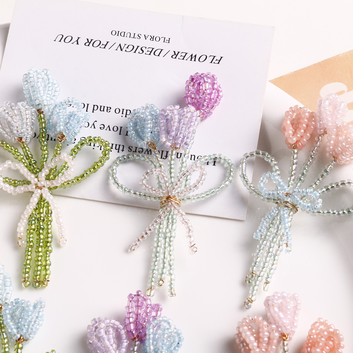 母の日 アクセサリーパーツ 手芸DIY 手作り ブローチ ガラス