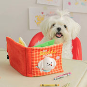 1InsKoreaリークフードスニッフィングサウンドかわいい布本おもちゃ犬チベットフードブックペットおもちゃ
