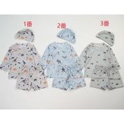 2024夏新作  韓国風子供服  男女兼用  キッズ水着  シャツ＆帽子＆短パンツ   80-130cm