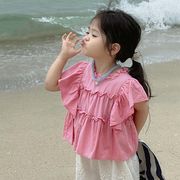 【2024夏新作】韓国風子供服 ベビー服 キッズ 男女兼用　おしゃれ 半袖 トップス シャツ