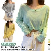シアートップスtシャツ長袖