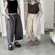 2024夏新作  ベビー服 韓国風子供服  女の子 ズボン 2色  90cm-150cm