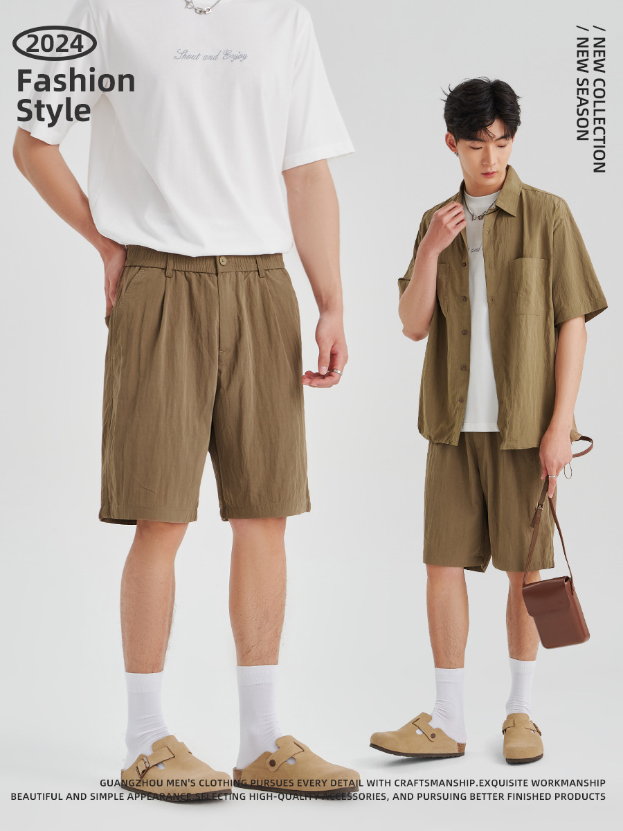 P17687メンズ 2024春夏新作ショートパンツ スポーツ ファッション 無地 ストレート 速乾 PYJ SHOP | 卸売・  問屋・仕入れの専門サイト【NETSEA】