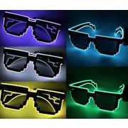 光るめがね 光るサングラス 光るメガネ 光る眼鏡 電池式 LEDライト イベント ハロウィン コスチューム