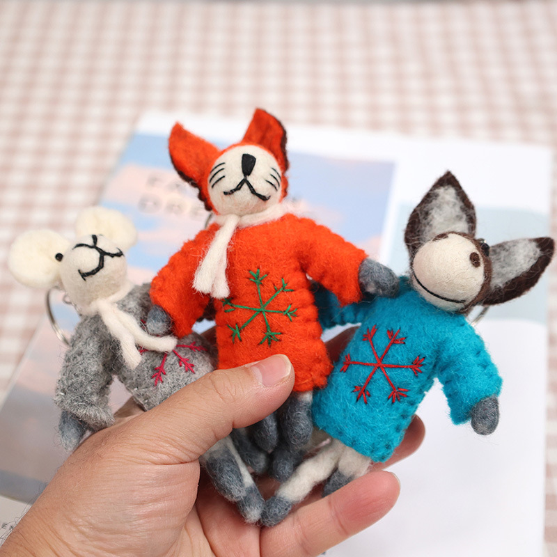 BOXフレーム付き】羊毛絵画『たんぽぽ揺れる春の訪れ』ハンドメイド