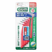 サンスター 【予約販売】〈G・U・m〉ガム・歯間ブラシ L字型 10本入／SSSS（0）