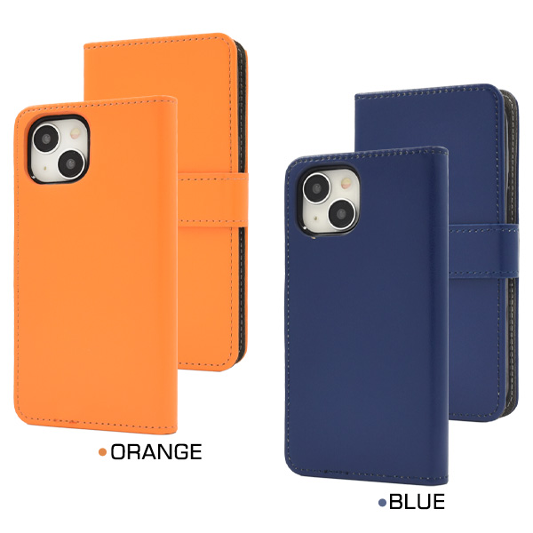 カラフルな6色展開！ iPhone 15用カラーレザー手帳型ケース