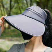 3色 UPF50+  冷感日よけ帽  通気性と速乾性に優れた夏用の空シルクハット 紫外線対策   UVカット 帽子