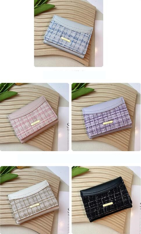 コインケース 折りたたみ財布 ポーチ カードケース PU フェイクレザー レディース