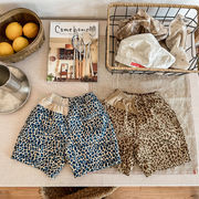 ins 夏新作　子供服　赤ちゃん　ヒョウ柄　レトロ　ショートパンツ　カジュアル　ボトムス　男女兼用