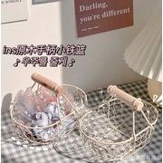 新登場★収納　鉄線編み収納かご★