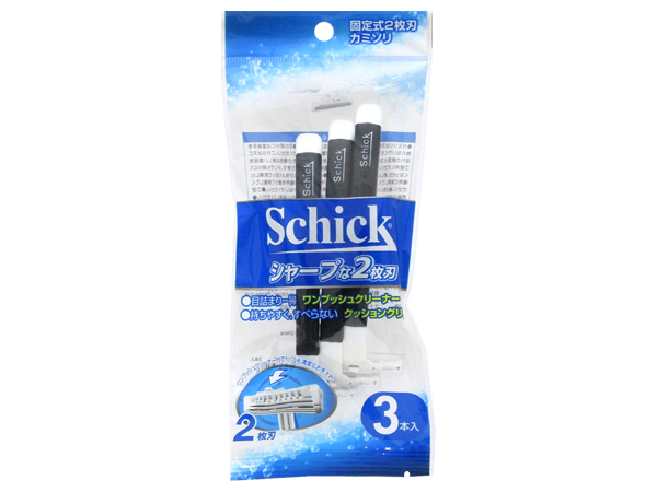 Ｓｃｈｉｃｋ男性用使い捨てカミソリ（３本入） 株式会社ニッパン 問屋 ...