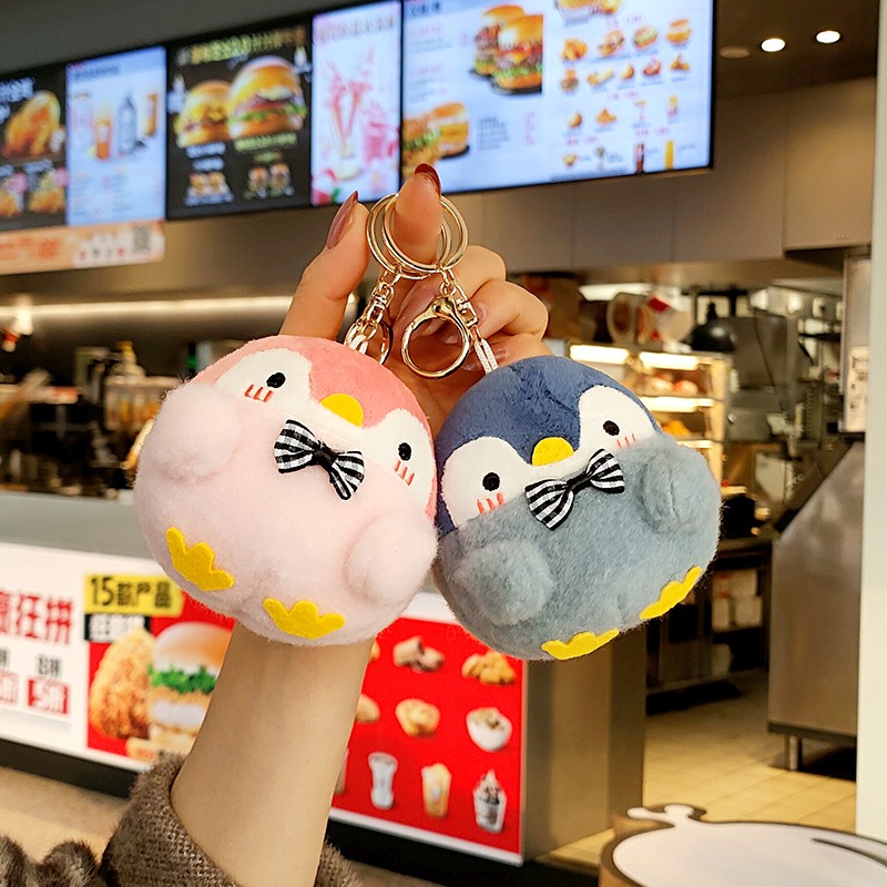 3色 ペンギンキーホルダー ぬいぐるみペンギンキーホルダー