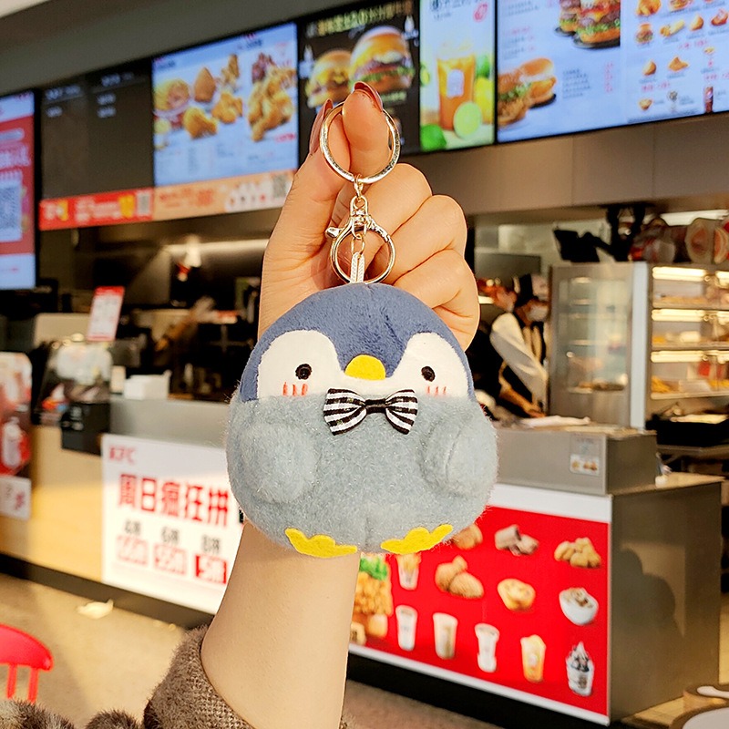 3色 ペンギンキーホルダー ぬいぐるみペンギンキーホルダー