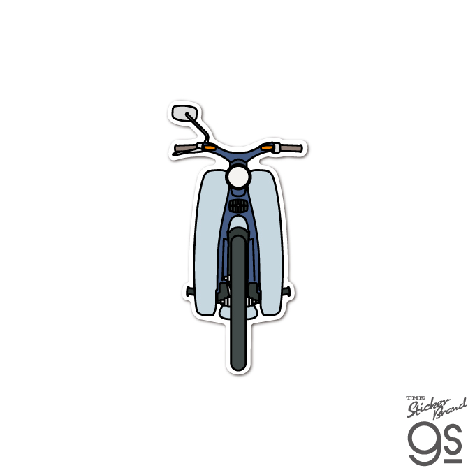 Honda ダイカットステッカー スーパーカブ 正面イラスト コレクション