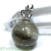 ☆一点物☆【ペンダントトップ】ルチルクォーツ 丸型 No.14