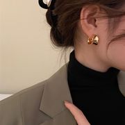 2色 金属 幾何学的なデザイン イヤリング ジュエリー ファッショングッズ レディースヘアアクセサリー