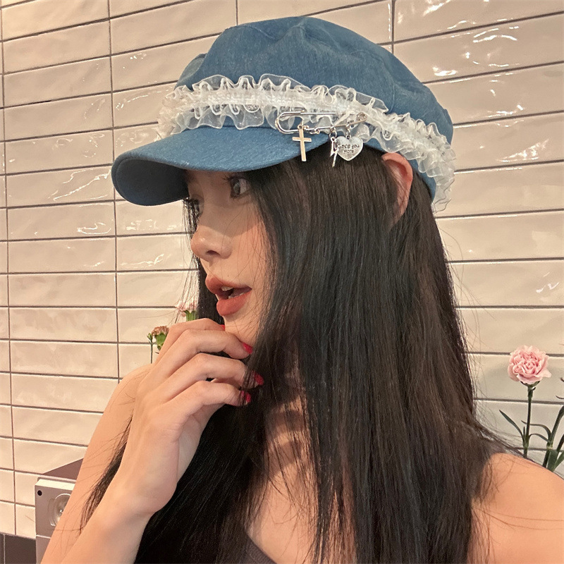 レディース 帽子 キャスケット キャスケット デューリリー Dewlily ワンポイントキャスケット レディース 10代 20代