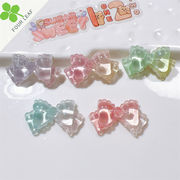 蝶結び 大人気デコパーツ 髪飾り DIY素材 ハンドメイド 貼り付けパーツ