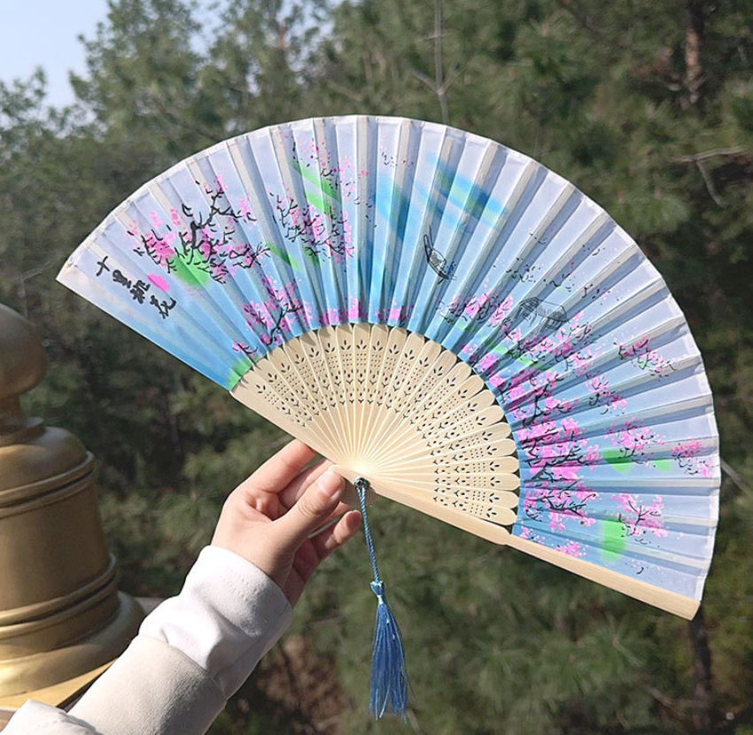 扇子 せんす 和雑貨 シルク製品 工芸扇子 涼ゆら 和装小物 夏扇
