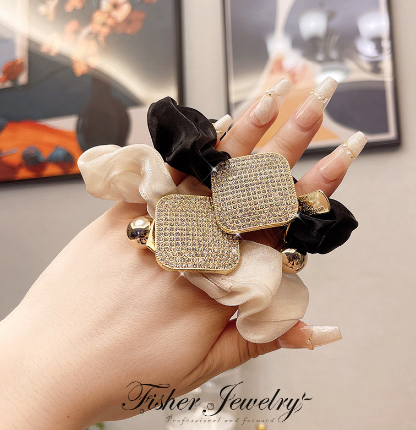 R ヘアゴム3点セットハンドメイドヘアアクセサリーアンティークまとめ売り